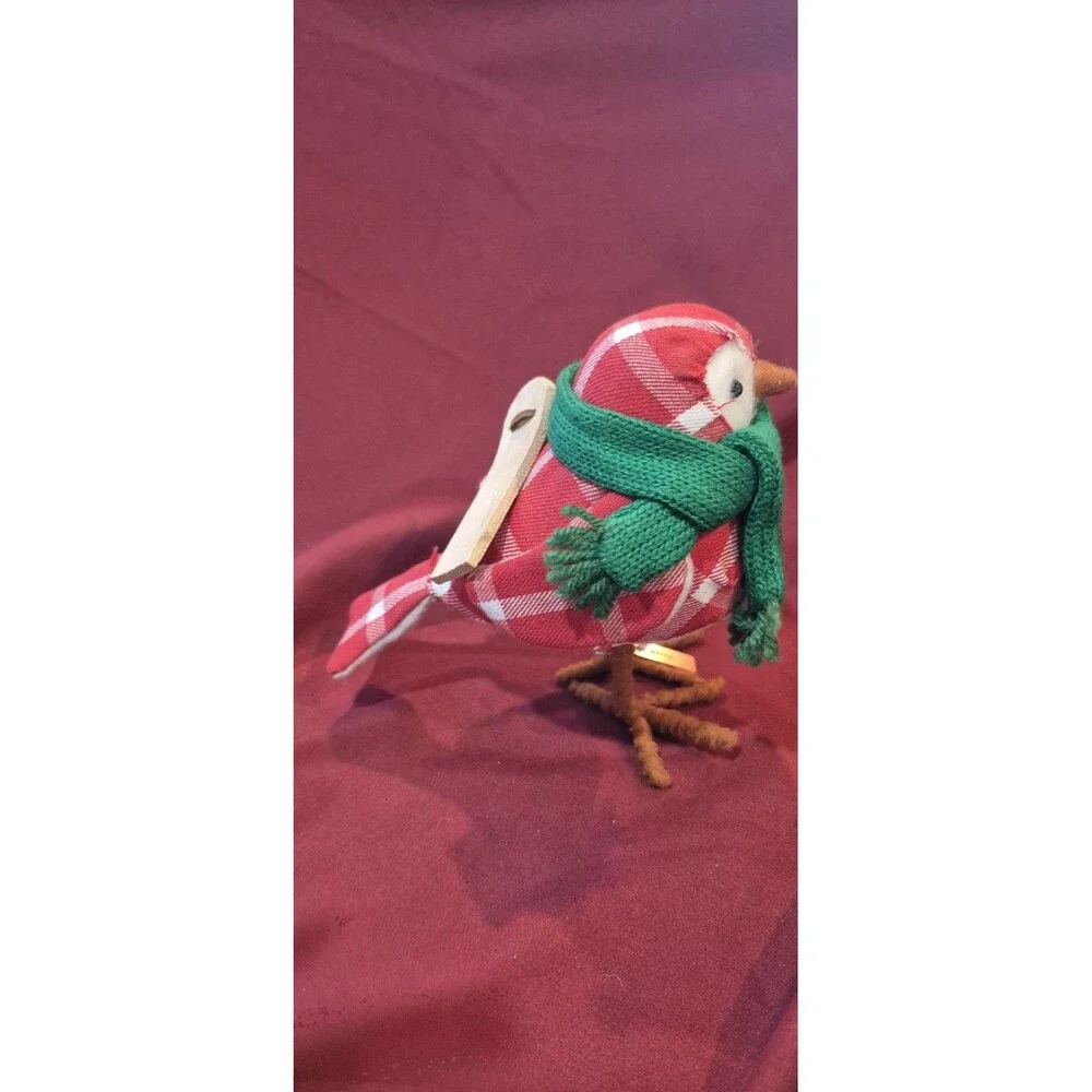 Target Wondershop 2018 Featherly Friends TOBY Christmas Fabric Bird W/ Sled EUC